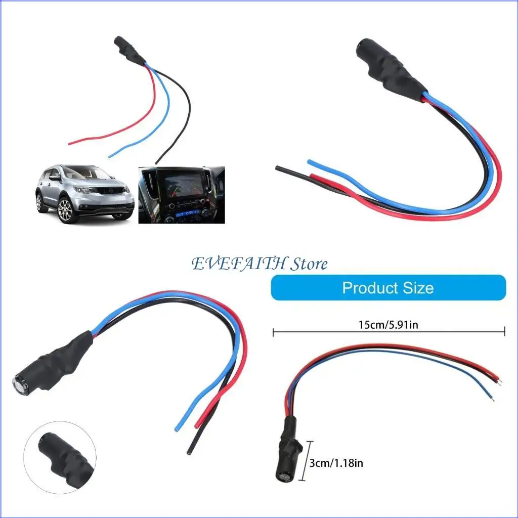 124B Backup Camera Interference Eliminators Purifier Cable for Safe Reversing