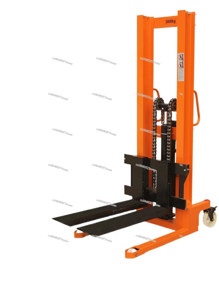 

Manual Hydraulic Forklift Stacker Household Lifting Electric Carrier Hand Push Lifting Trailer Trailer Loading Forklift