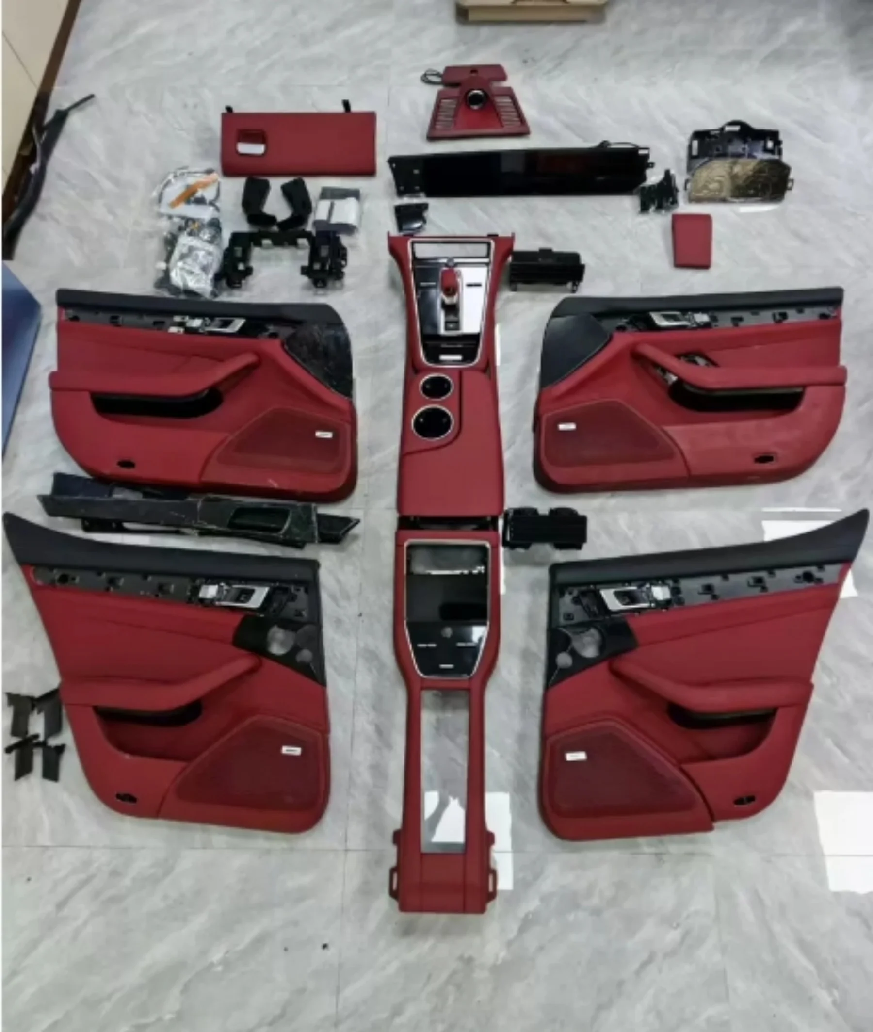 Car body kit For Porsche Panamera 970 10-16 Upgrades 971 Armrest box door panel modified Interior accessories
