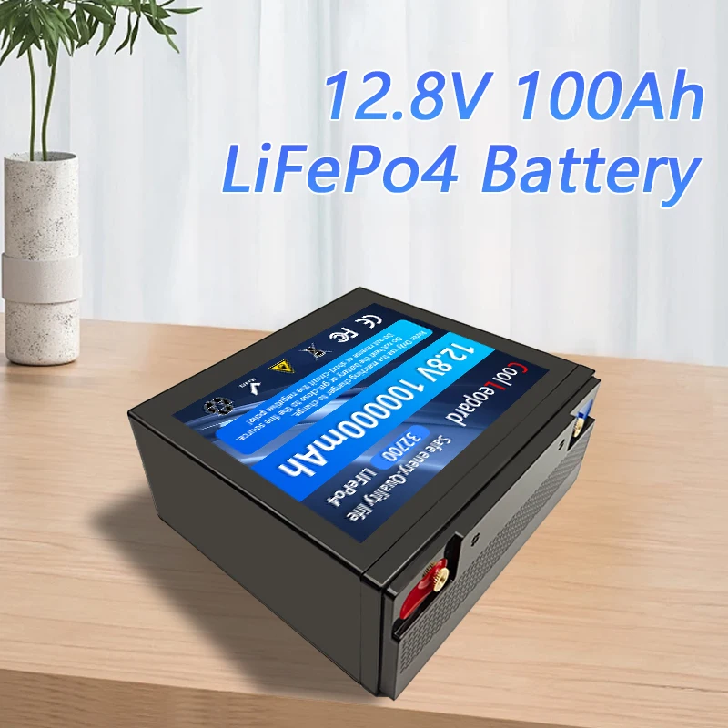 AliExpress Cool Leopard 100Ah Lifepo4 Battery 12.8V Lithium iron phosphate Rechargeable Cell For DIY 12.8V RV Solar Camping EU Stock Grade A 6000 cycle