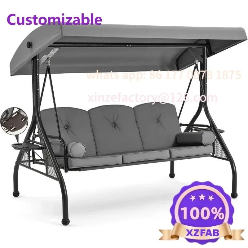 3 Seat Outdoor Porch Swing with 1.5