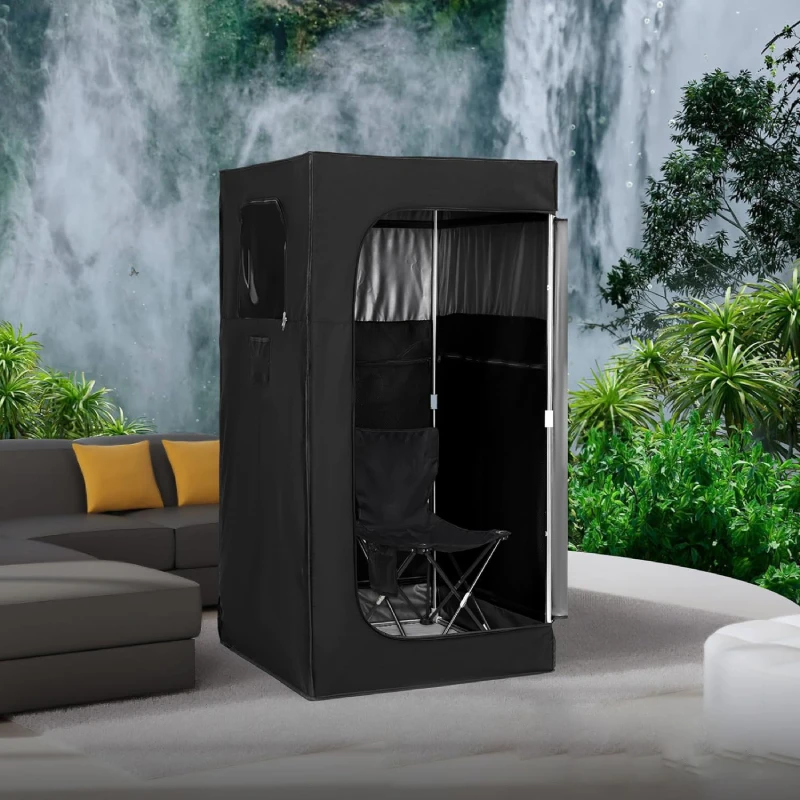 

Ewinsun Home Use Portable Far Infrared Sauna Box Single Person Full Body Dry Steam Sauna Tent For Detox And Weight Loss