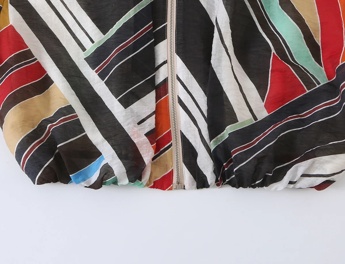 KONDALA Chic 2026 Herbst Damen Vintage-Print Anzüge Reißverschluss-Pilotenjacke + Asymmetrischer Langer Midi-Rock Modische Damen-Freizeitsets – Detail 9