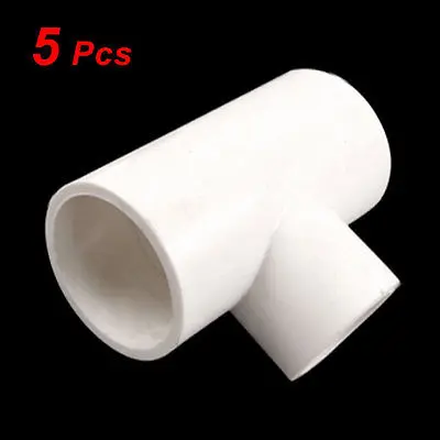5pcs 32mm to 25mm Three Way PVC Pipe Fittings Connectors Adapters