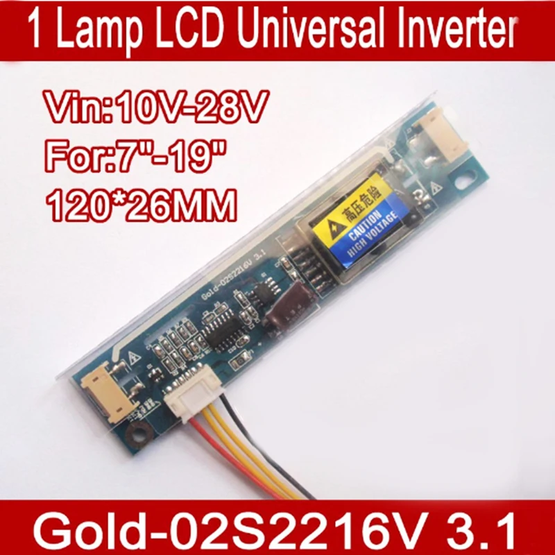 5PCS Gold-02S2216V 3.1 LCD CCFL inverter,2 LAMP universal lcd inverter board for 2 CCFL LCD panel