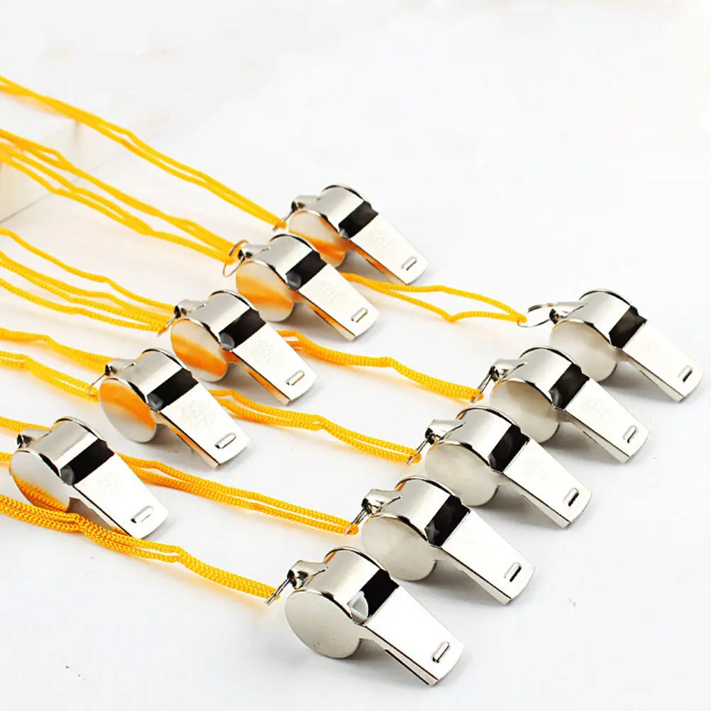

12Pcs Metal Whistle Premium Loud Emergency Survival Whistle for Hiking Camping Climbing Sports Referee Outdoor Activities