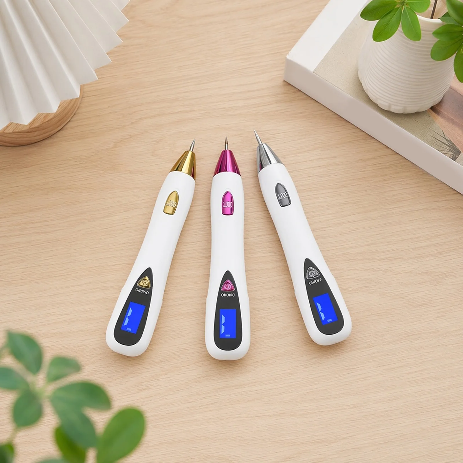9 Levels Skin Tag Remover Pens with LED Display Professional Mole Wart Removal Tool Multi-Purpose Women Skin Care Tool