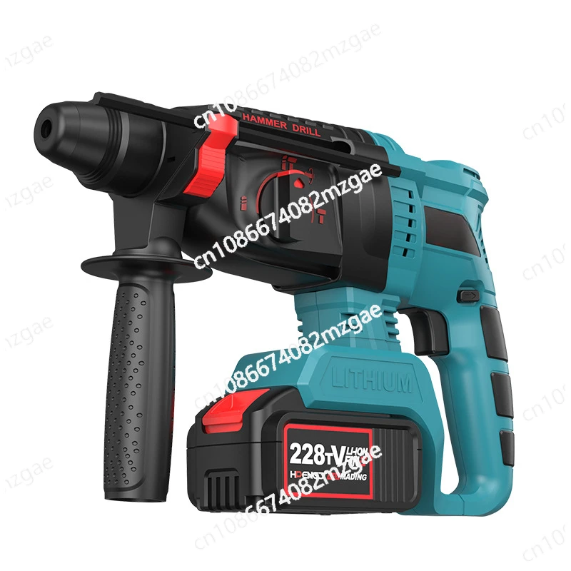 

21 В Бесщеточная зарядка Электрический молоток с литиевой батареей Ударная дрель Бетон Беспроводная круглая ручка Электрический молоток Электрический кирка