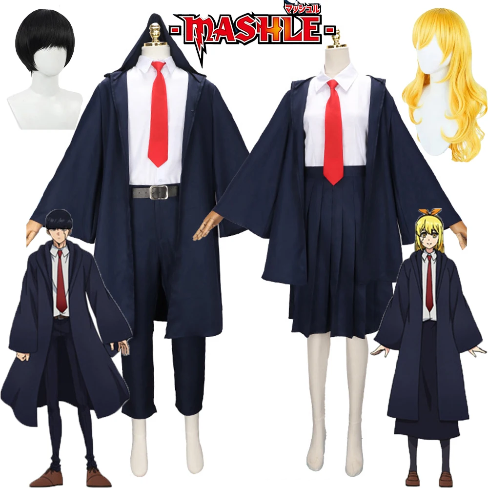 

Mashle Косплей Аниме Mashle Magic and Muscles Lemon Irvine Косплей Костюм Парик Mashle Униформа Костюмы на Хэллоуин для мужчин и женщин