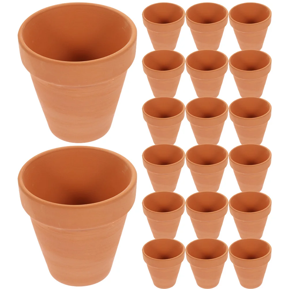 

20 Pcs Succulent Flower Pot Mini Pots Small Nursery Planter Terracotta Miniature Indoor Pottery Succulents Clay