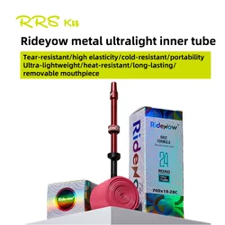 Ridenow New Ultralight Inner Tube Metal Nozzle TPU Tube Metal Nozzle External Thread Tube 700x18-32c Road Bike Inner Tire