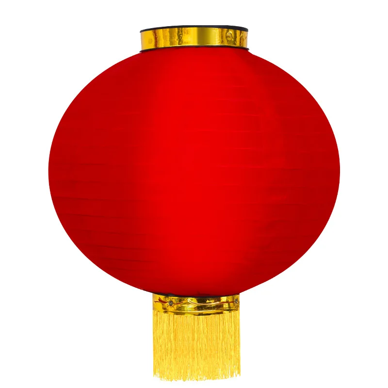 1pc 25cm Foldable Small Round Lantern Red Festive Spring Festival Decorative Lantern Outdoor Waterproof Chinese Red Lantern