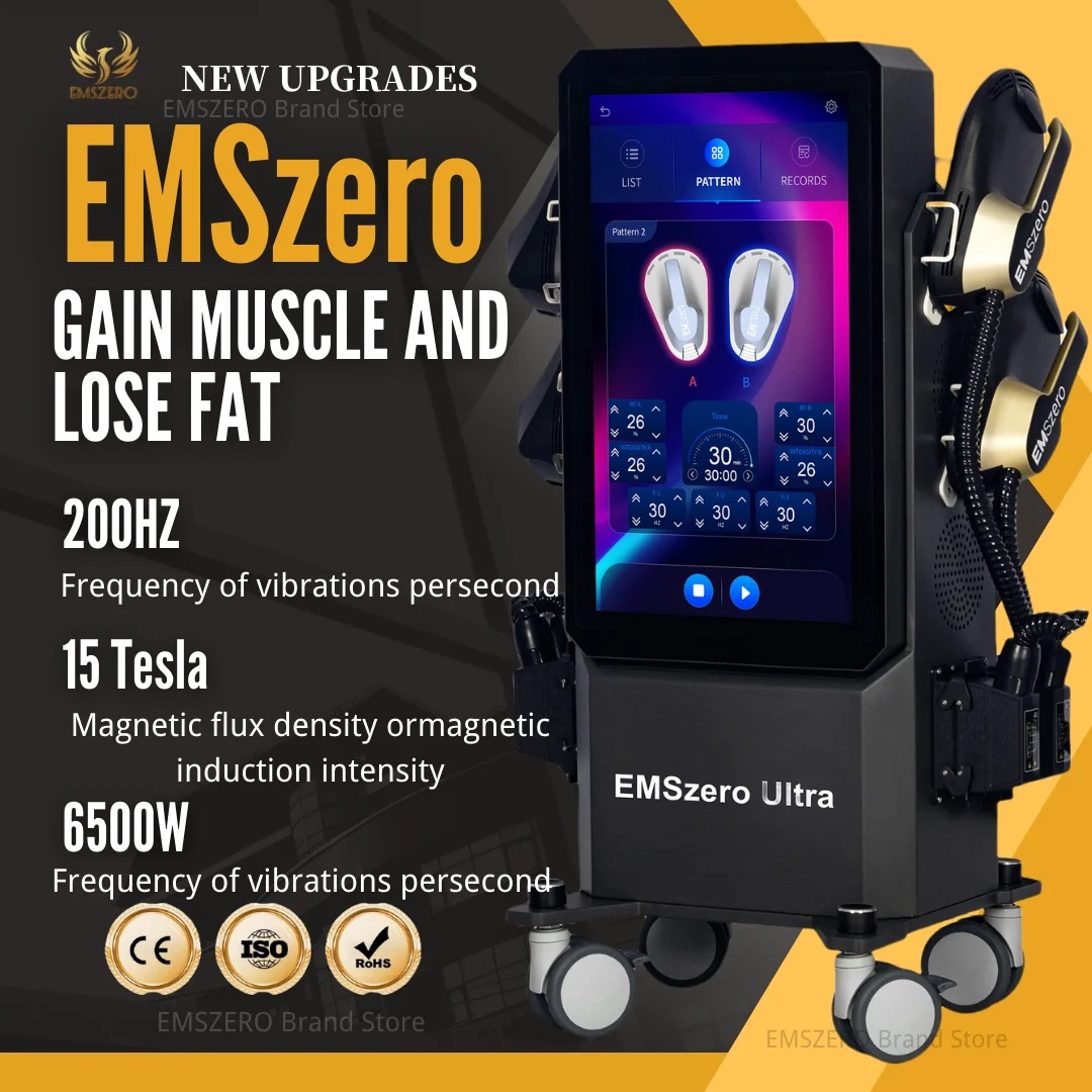 

EMSZERO Ultra EMS Neo Electromagnetic Muscle Stimulator Hiemt Pro Body Sculpt Professional EMSzero rf Body Contouring 5 handles