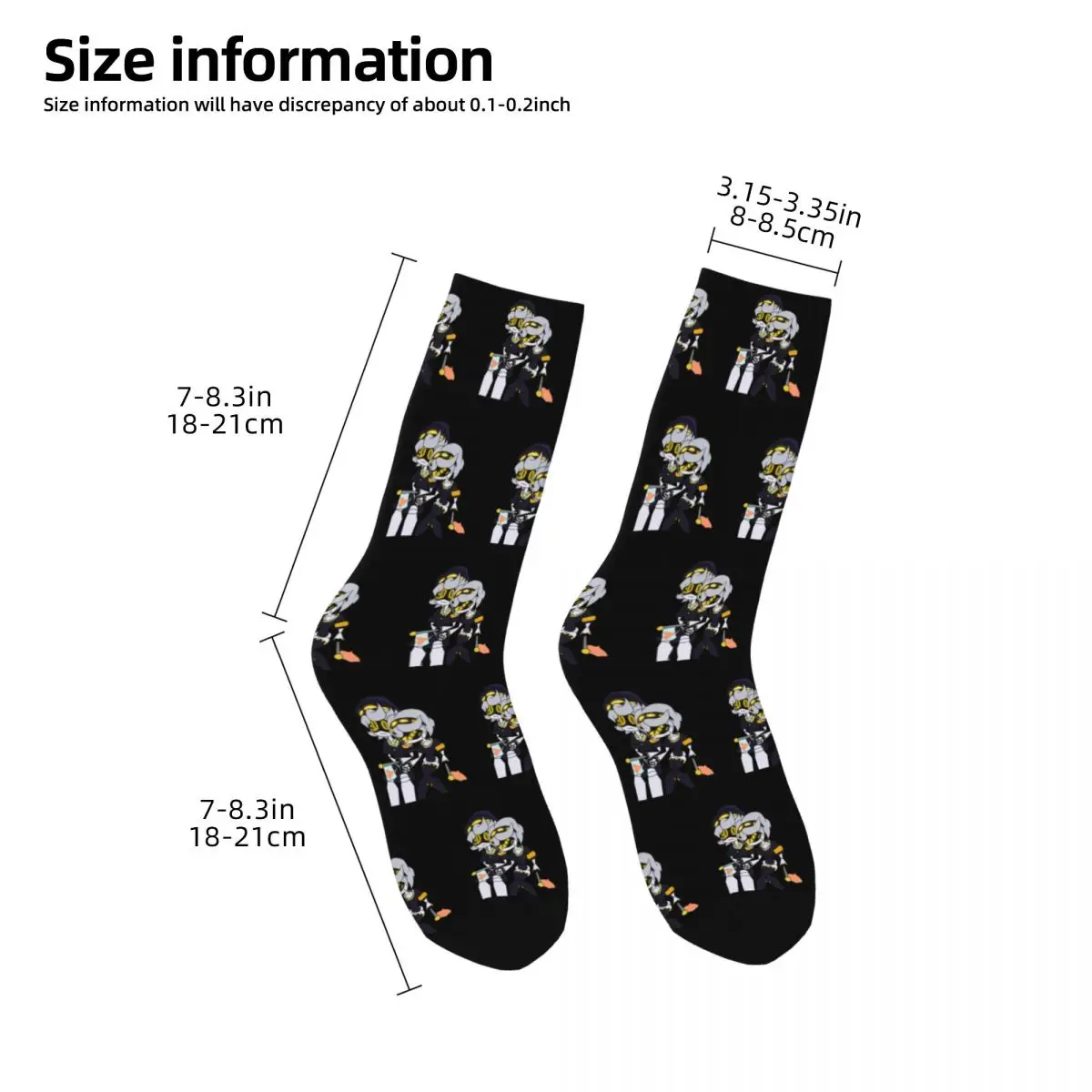 Harajuku Murder Drones N Thad Basketball Socks Game Polyester Crew Socks for Women Men