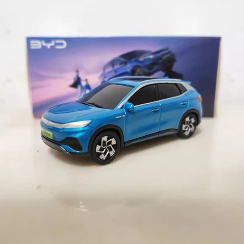 Diecast in scala 1:64 BYD Song L Yuan Plus Dolphin New Energy Modello di auto in lega Collezione Decorazione Regalo Giocattoli Display statico