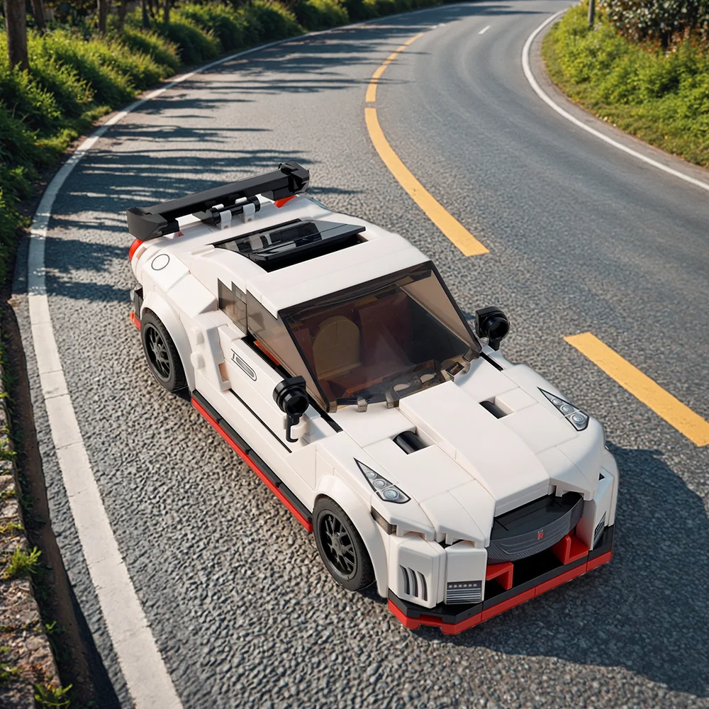 لعبة بناء سيارات سباق السريعة من مولد كينج 27031، مجموعة بناء سيارات رياضية قابلة للجمع للأطفال