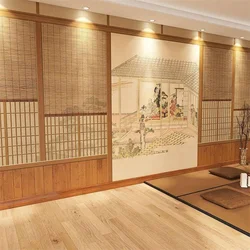 Custom Japanese Style Blossom Traditional Costume Beauties Mural for Sushi Restaurant Industrial Decor Wallpaper 3D