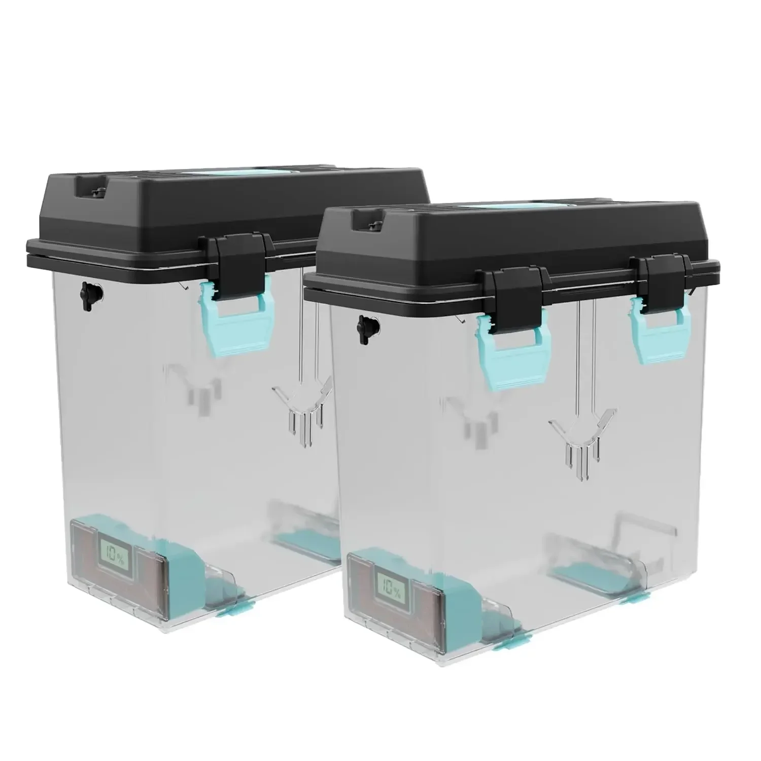 PolyDryer Box XL 2-Pack - Airtight Filament Storage Box with Hygrometer | Moisture Proof Container for PLA PETG ABS ASA TPU PVB
