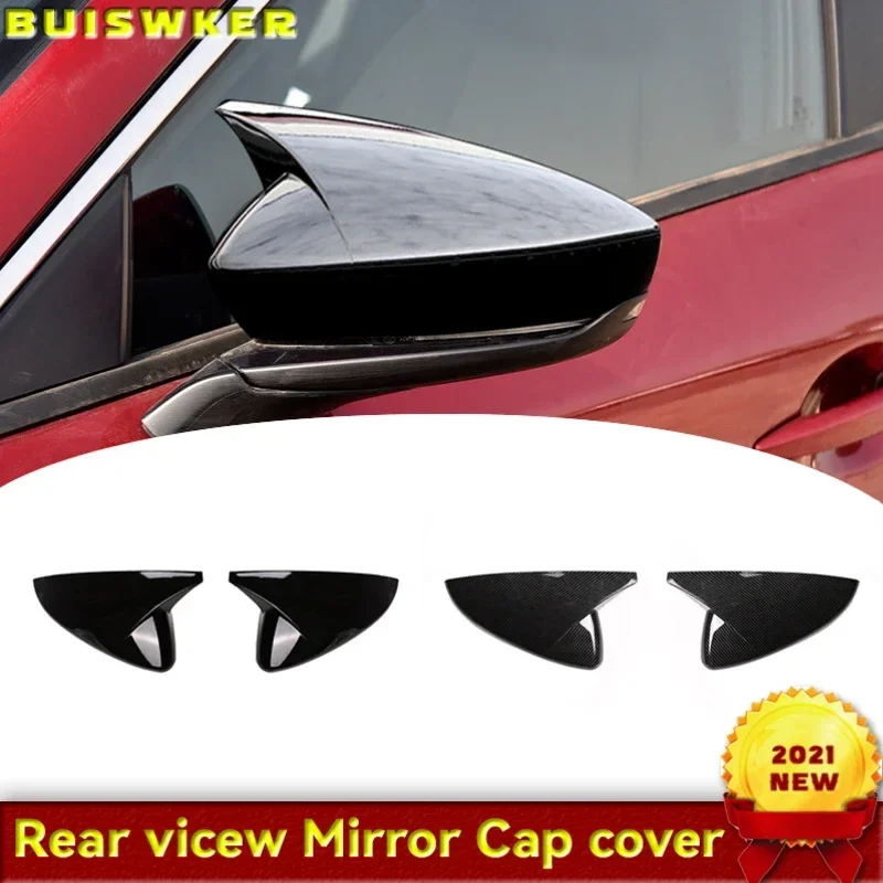 

ABS Carbon fibre For Mazda 3 Axela 2019 2020 2021 Accessories Car rearview mirror cover frame Cover Trim Car Styling