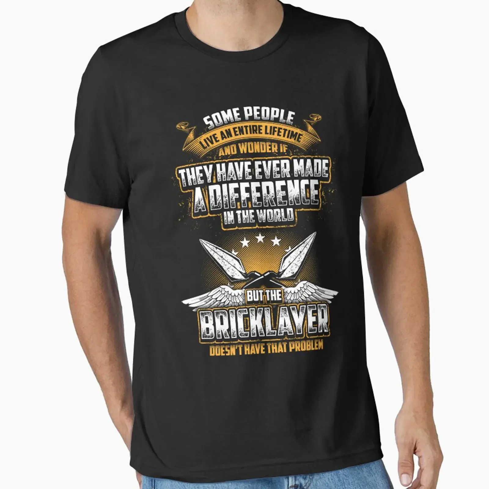 SOME PEOPLE BRICKLAYER designed and sold by todayshirt vintage Washed homme Versatile designer clothes streetwear Breathable