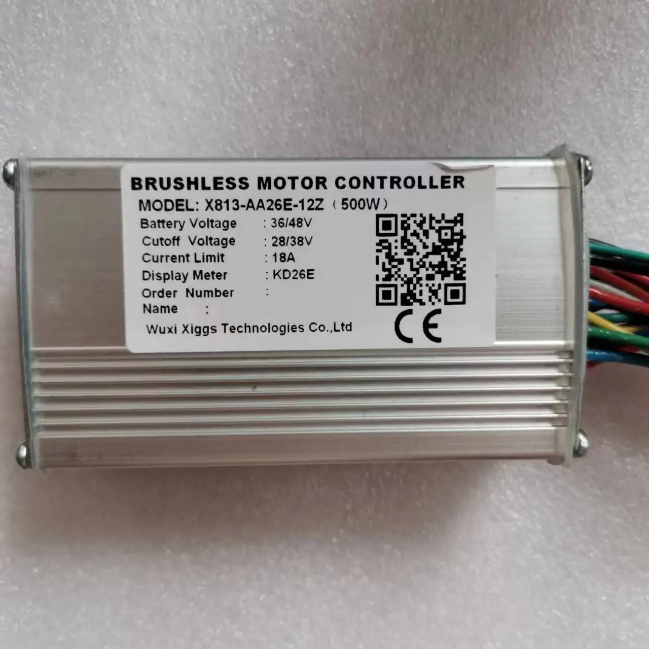 BRUSHLESS MOTOR CONTROLLER 18A X813-AA26E-12Z 500W Updated Repair Parts Electric Bicycle Accessories KD26E LED Kits 36V 48V Bike