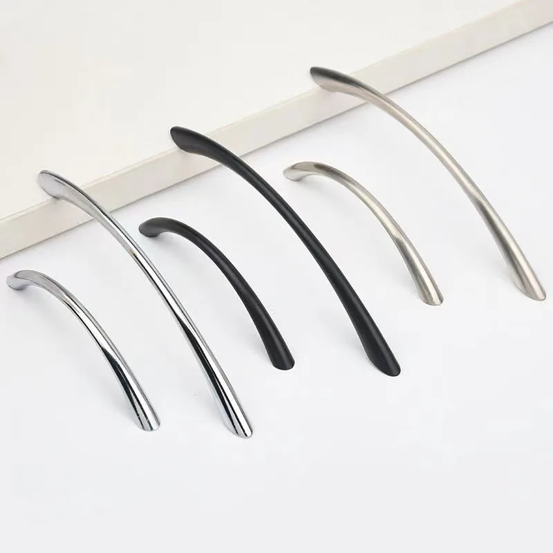 Moden Minimalist Cabinet Pulls Cupboard Door Handle Zinc Alloy Closet Drawer Knobs Kitchen Furniture Handles Decoration Hardware