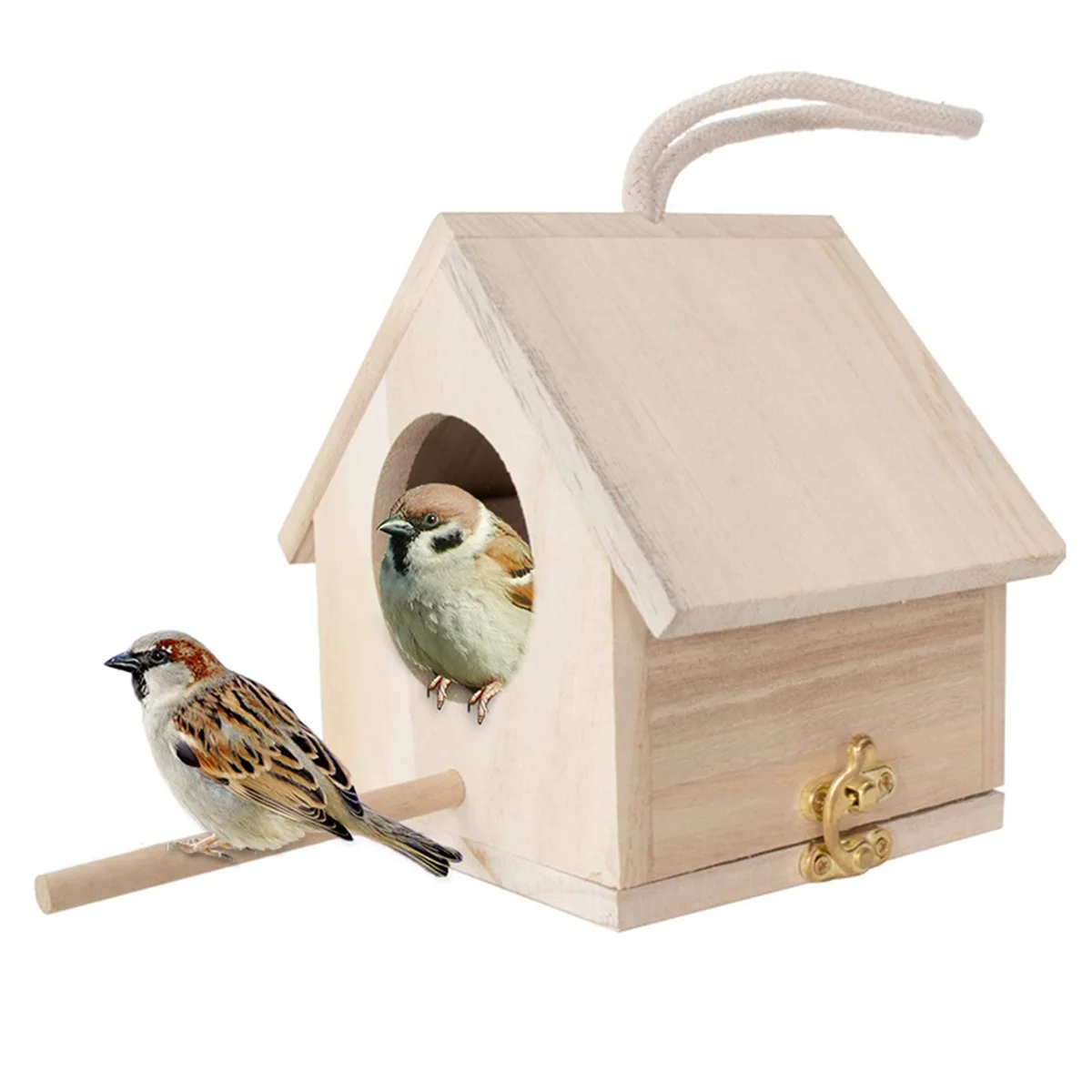 Nesting Box for Tits, Nesting Box Kit Robin, Bird House, Weatherproof for Hanging, Nesting Boxes for Birds Bird House