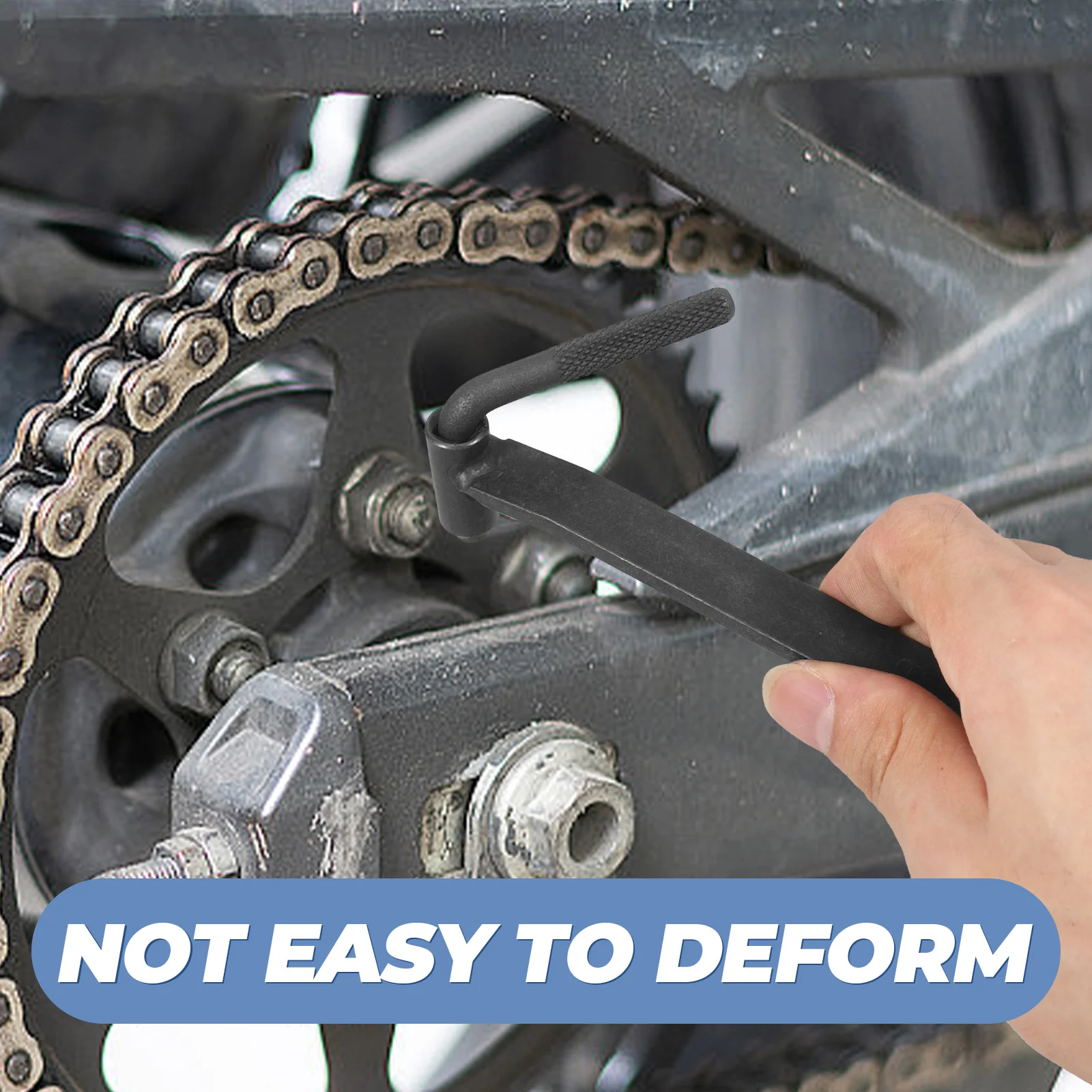 Ferramenta de ajuste de válvula de motocicleta, chave de aço carbono para reparo de desempenho de motor, manutenção, acessórios de motocicleta