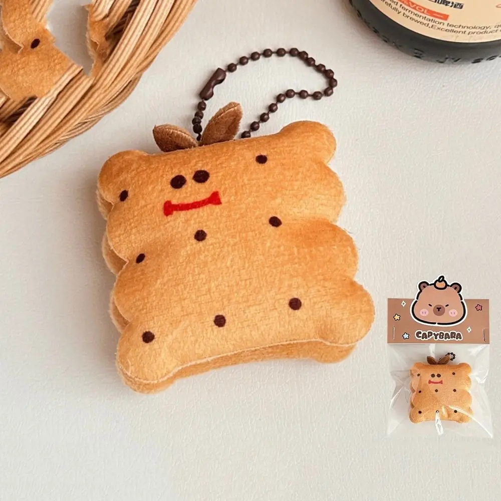 Colgante de muñeco de peluche de Capybala con forma de comida, llavero de peluche de Capybala bonito de dibujos animados, llavero de muñeco de peluche de Capybala de moda Kawaii para niños