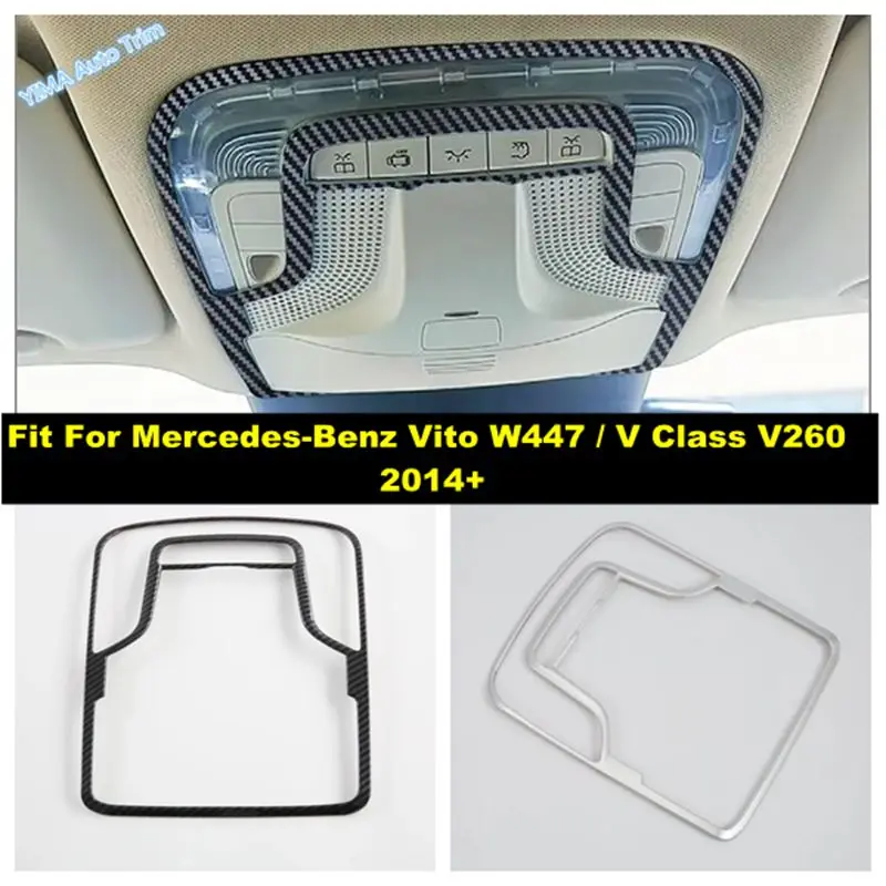 

Matte Auto Roof Reading Lights Lamps Frame Decor Cover Trim Accessories For Mercedes-Benz Vito W447 / V Class V260 2014 - 2021