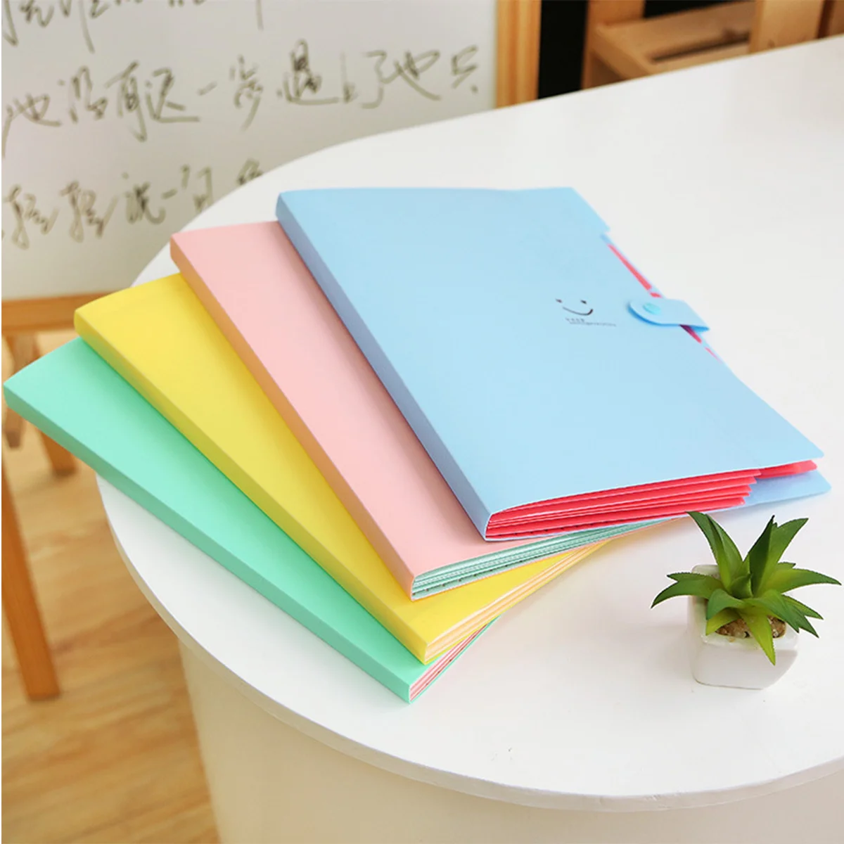 Wallet Folder Envelope Accordion Expandable File Folders with Snap Closure Button