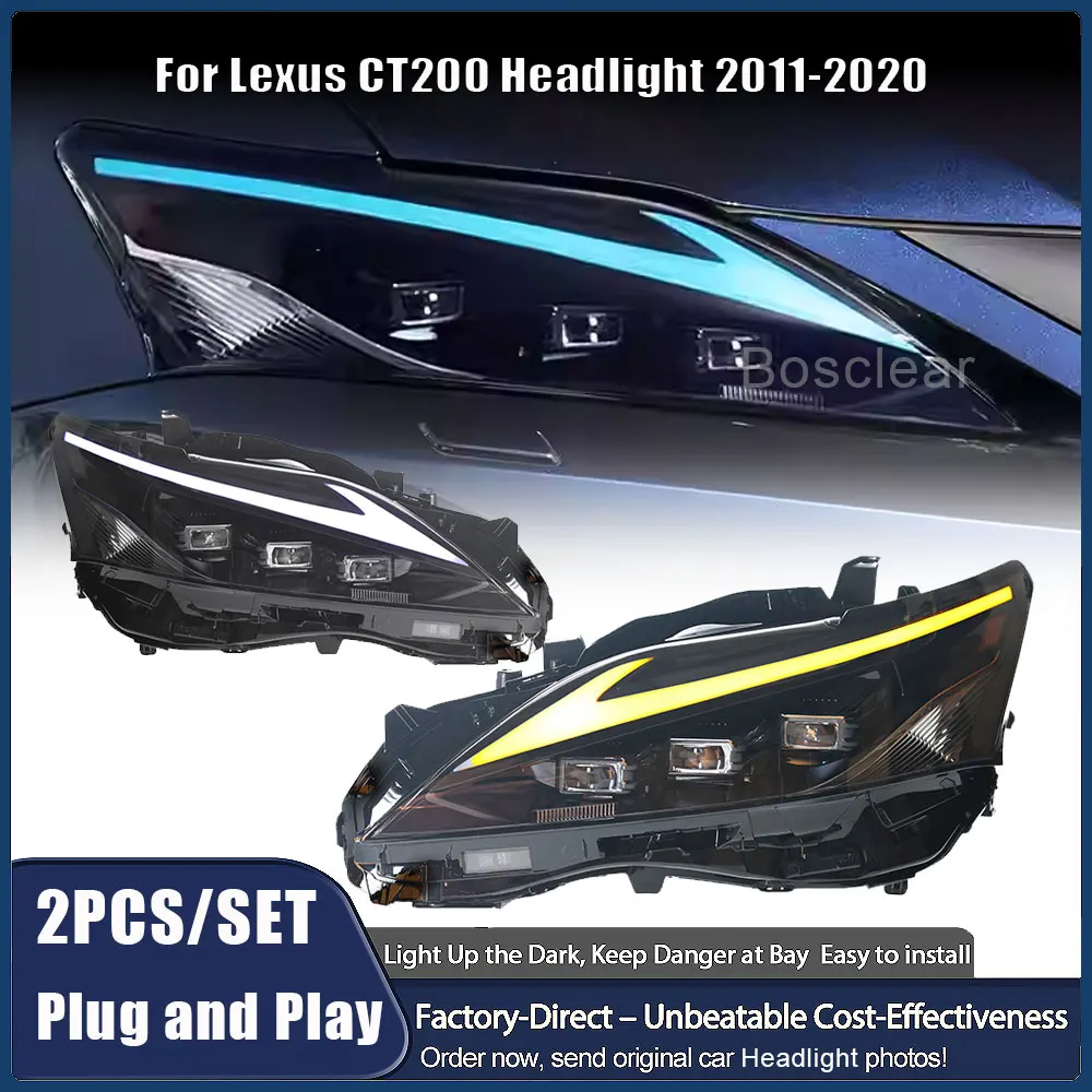 

Headlight Assmebly FOR Lexus CT200 2011-2020 CT201H Front Light Head Lamp Upgrade Dynamic LED Plug And Play Tool Car Accessories