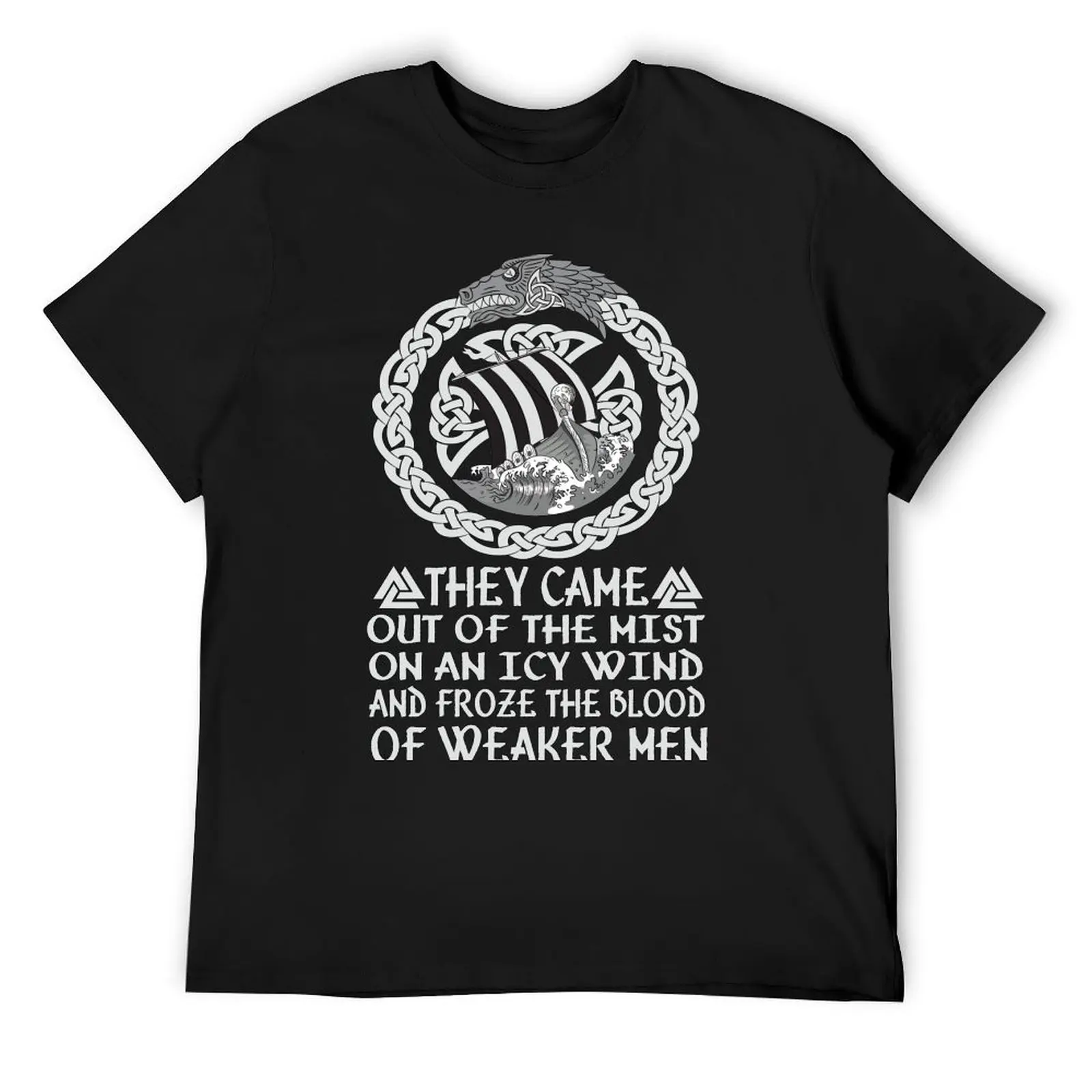 They came out of the mist on an icy wind and froze the blood of weaker men Viking T-Shirt