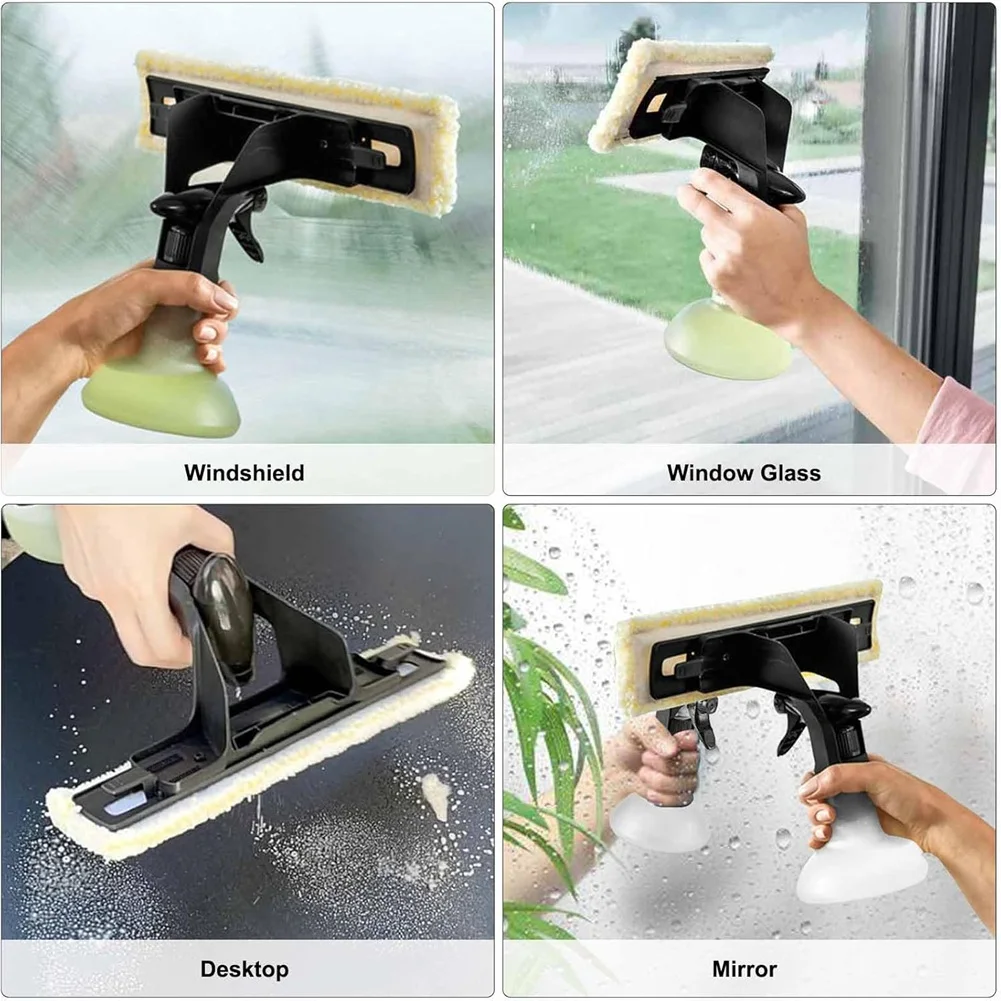 ASWUT-For Karcher WV1 WV2 WV3 WV5 WV7 Window Cleaner Tool Replacement Parts- Spray Bottle, Mop Pad Scraper Set Window Cleaning M