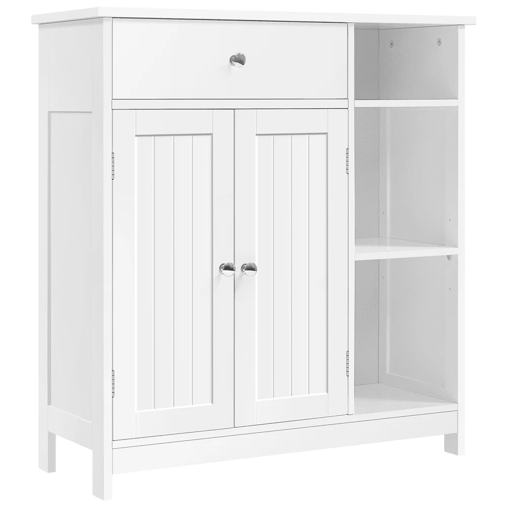 

Large Storage Cabinet with Drawer for Bathroom Living Room, White