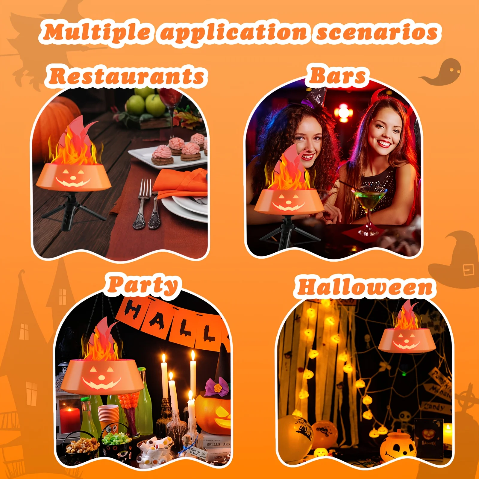 Realistisches 3D-LED-Feuerbecken-Nachtlicht – simuliertes Holzkohle-Feuerbecken, batteriebetrieben, Festival-Dekoration