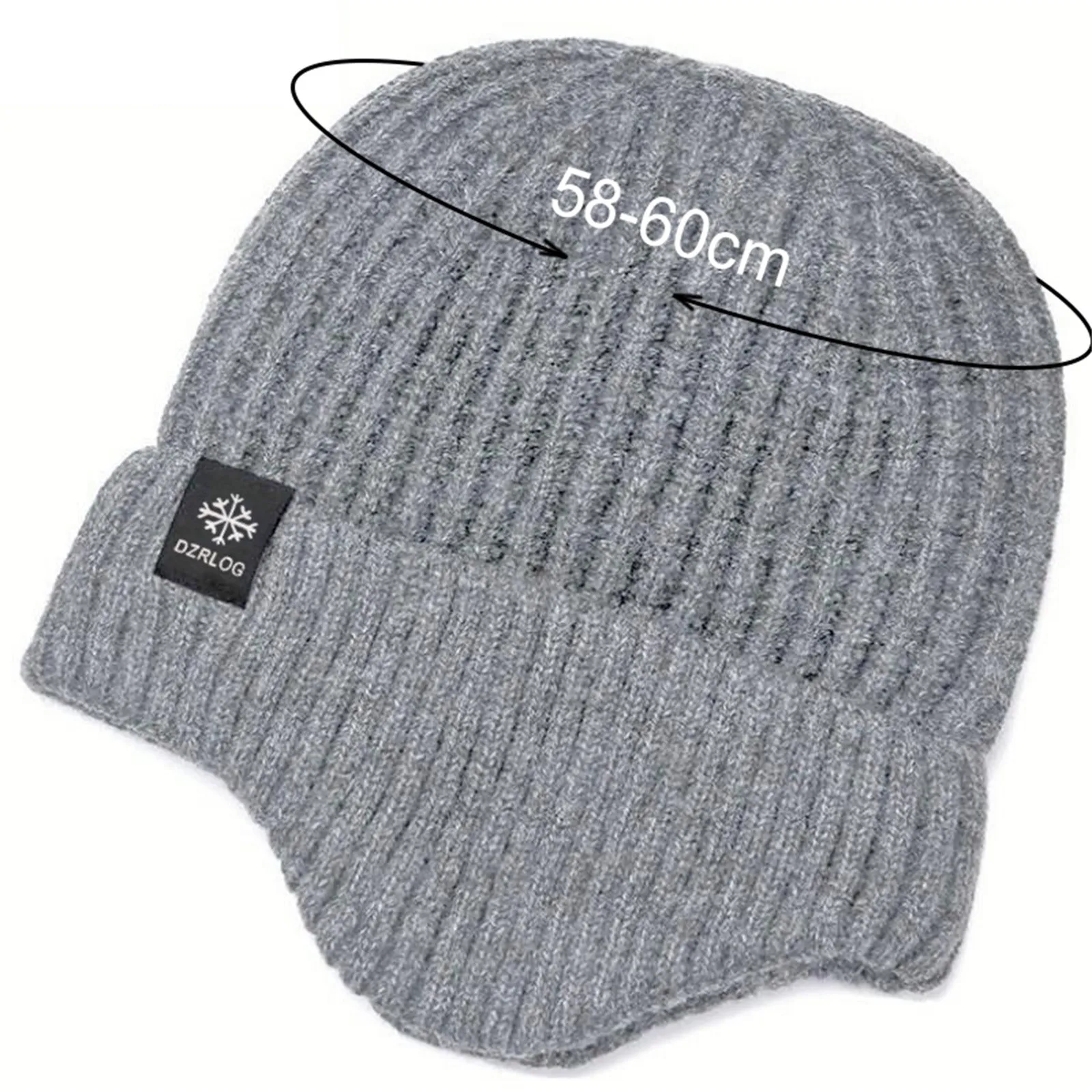 قبعة شتوية من الصوف مبطنة بالمخمل للجنسين - قبعة حرارية ناعمة للمغامرات الخارجية والتزلج والراحة اليومية في الطقس البارد