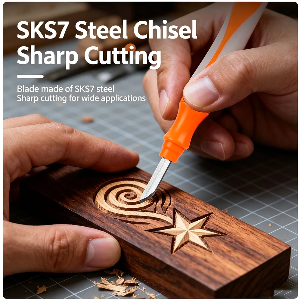For Engraving Wood Carving Rubber Stamp Printmaking 13pcs Precision Carving Knife Set Replaceable Blades Hand Carving Tools