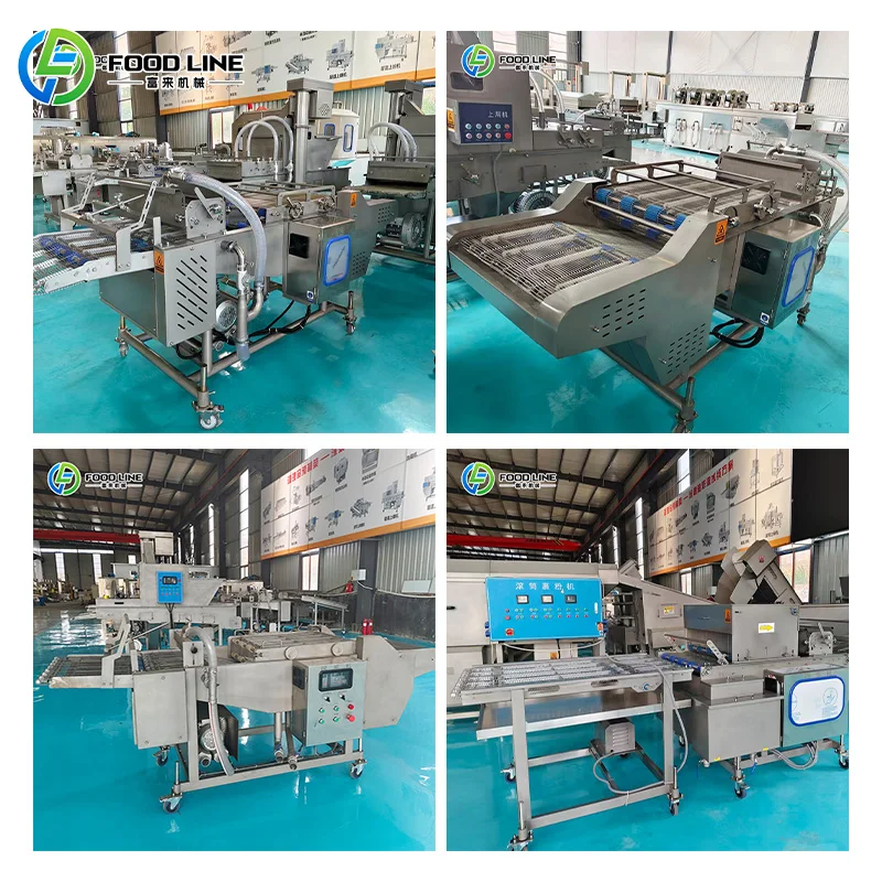 Fried Chicken Nugget Production Line Chicken Nuggets Processing Line Chicken Nuggets Making Machine