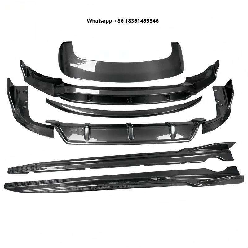 

For X5 G05 2019+ Front Bumper Lip Sp Rear Diffuser Side Skirts Roof Wing Durable Premium Car Accessories Carbon Fiber Body Kits