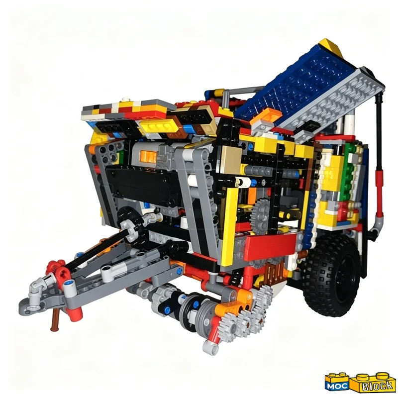 1739PCS Hesston 4800 LS Farm Agricultural Baler Machine MOC Building Blocks Technical Vehicle Model DIY Assembly Collection Gift