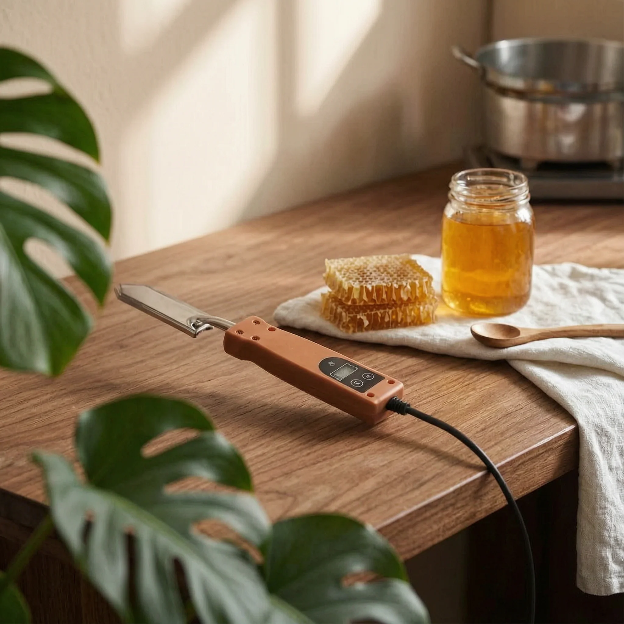 Beekeeping Tool Honey Cappings Cutter Portable Honeycomb Cutter Easy to Clean Lightweight Electric Honey Uncapping Tool