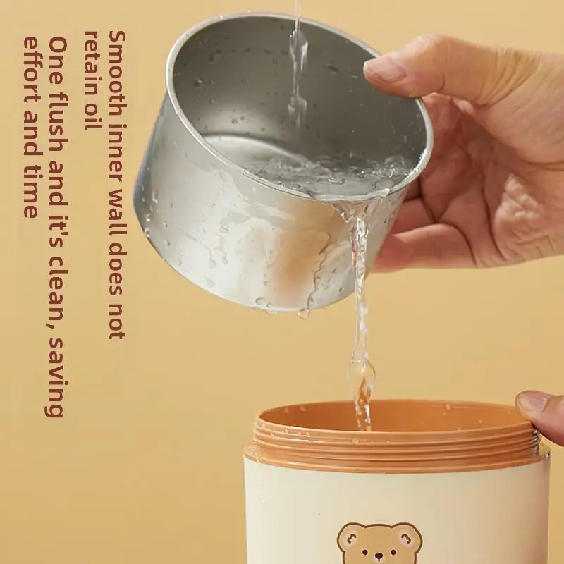 Stainless Steel Insulated Thermal Lunch Box Leak Resistant BPA Free Food Container for Students School Home