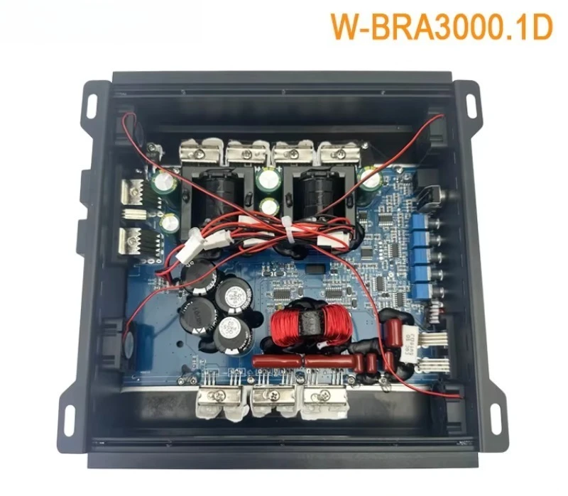 Compact Brazilian‑Style Class‑D Monoblock Car Audio Amplifier Aluminum Housing With Built‑in Crossover For Car Subwoofer