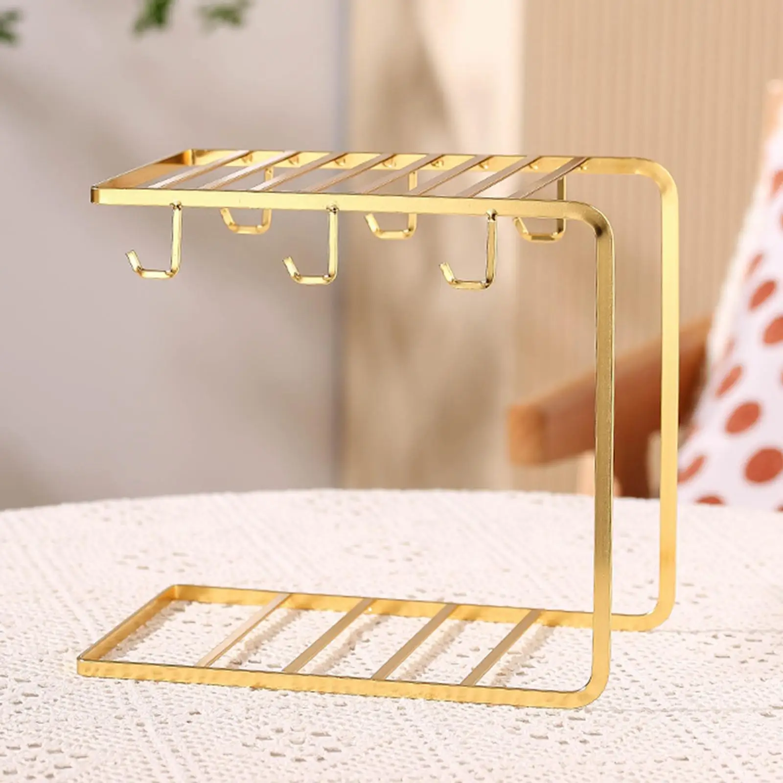 Cup Drying Rack Stand Drainer Holder Modern Cup Rack Dryer Bottle Drying for Countertop Restaurant Table Kitchen Cabinet