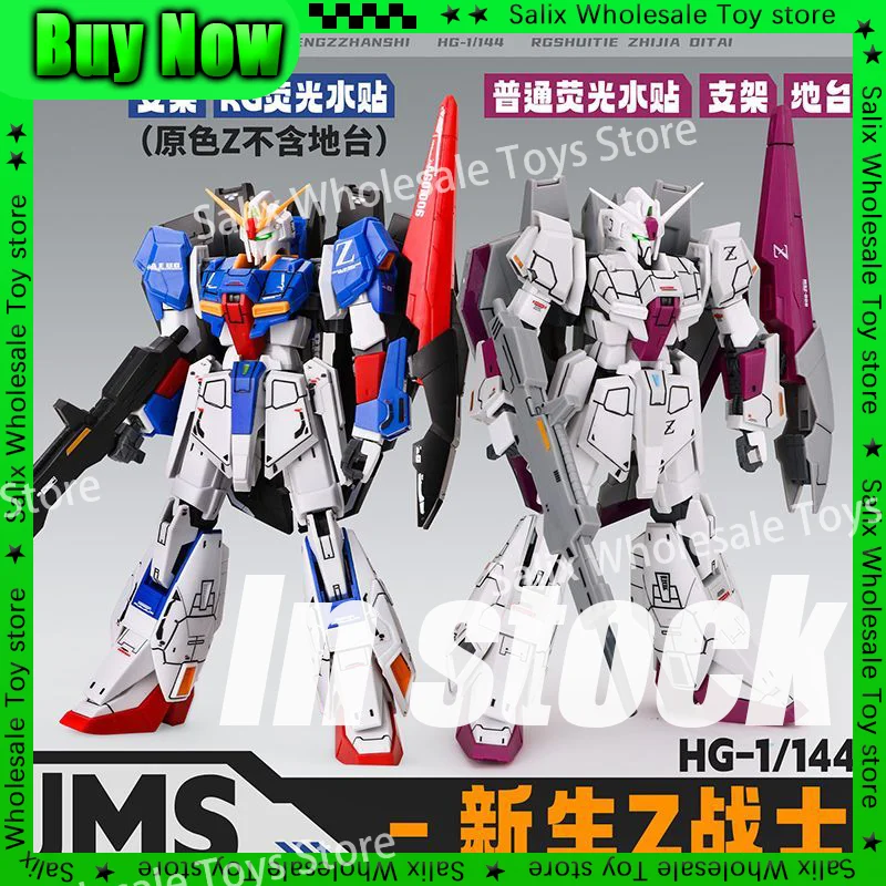 En Stock JMS HG 1/144 MSZ-006 Zeta modelo Kit 2 colores montaje figuras de acción Robot estatuilla plástico modelo colección juguete Kit