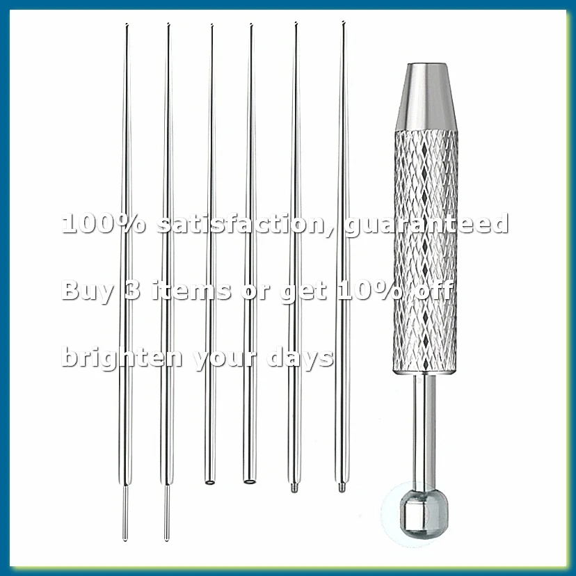 Piercing Ball Grabber Tool Kit 16G,18G Stainless Steel Flat Back Earrings Applicator with Insertion Pins