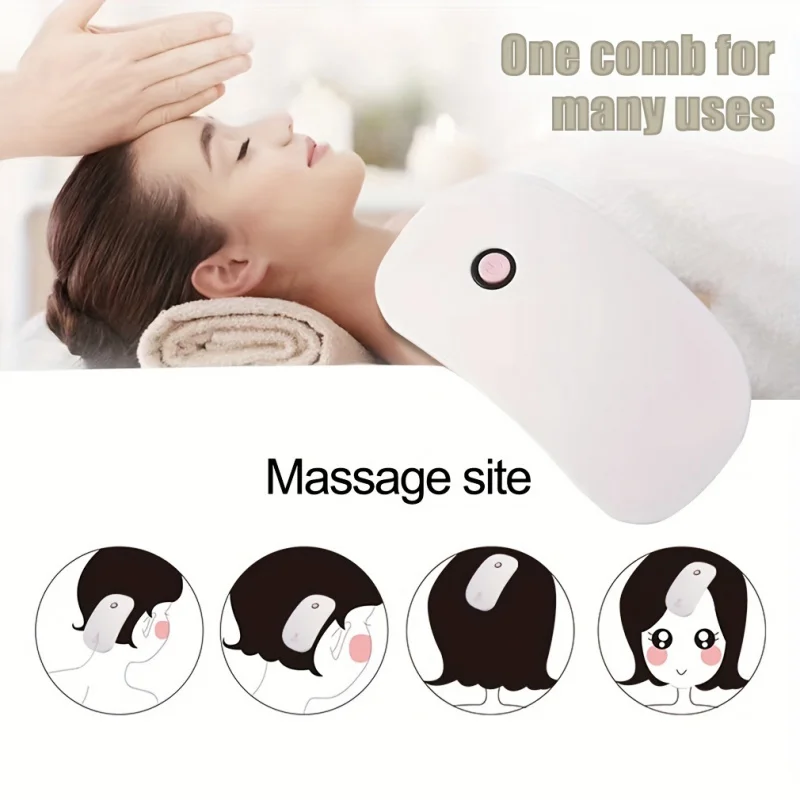 Electric Hair Massager, High Frequency Vibration Scalp Massager Brush for Head & Body Relax, Portable Beauty Tool for Hair Care. view 4
