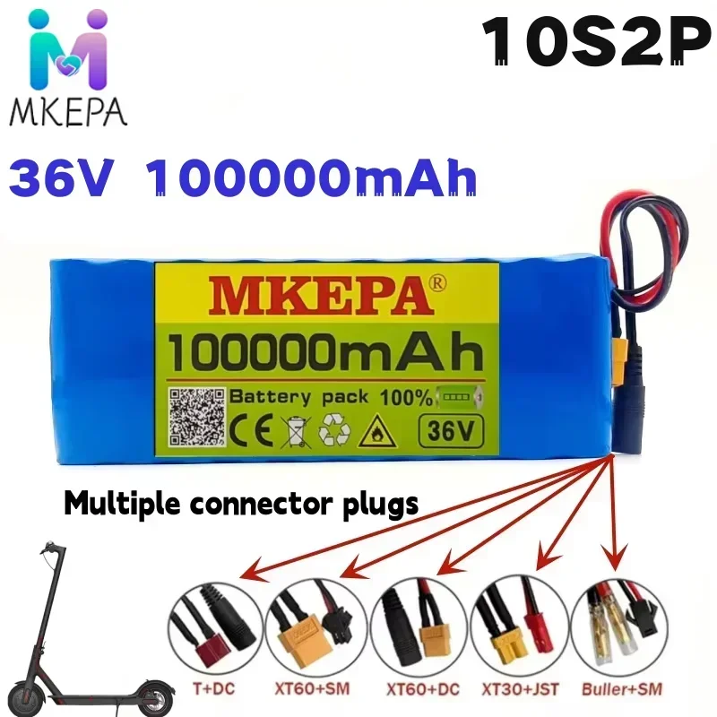 

36V 100000mAh 36v Electric Scooter Battery Lithium Electric Scooter 500W Electric Scooter Battery 36v 10s2p Battery