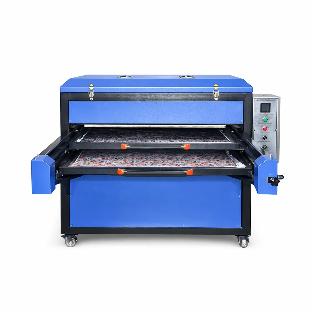 Large Format Double Station 80X100 100X120cm Sublimation Heat Press Semi-automatic Heat Transfer Machine for T-Shirt Garment